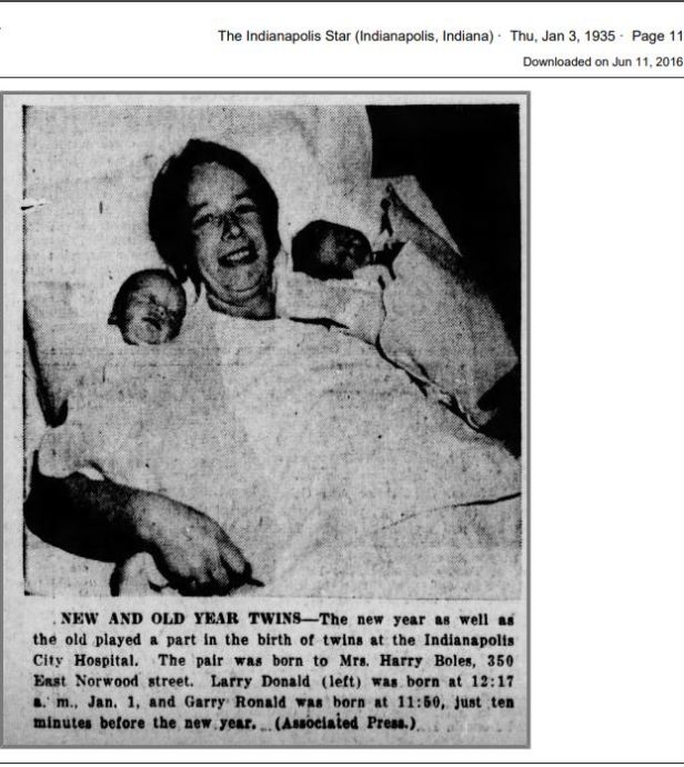 Boles_Birth of Jarry and Larry 1934-195