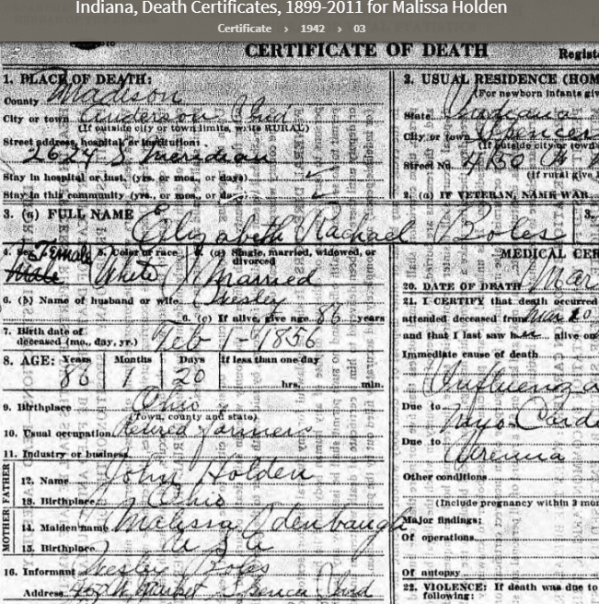 Holden_Elizabeth_Rachel_Boles-Ancestry.com - Indiana, Death Certificates, 1899-2011